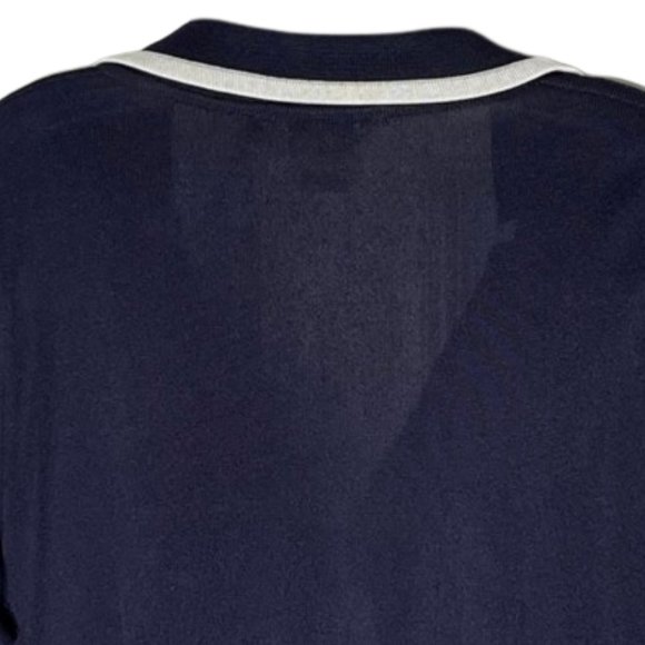 Exclusively Misook Knit Blazer Navy/Cream - LP - Picture 4 of 7